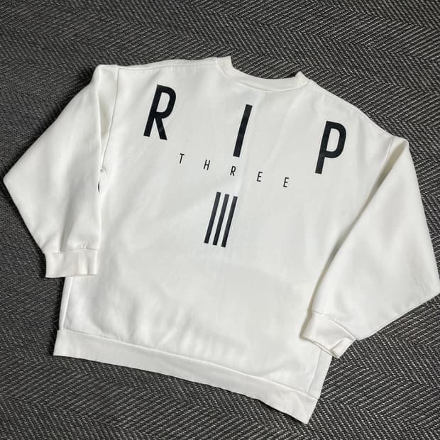 아디다스 stripes 빅로고 박시핏 스웻 셔츠 y 4847