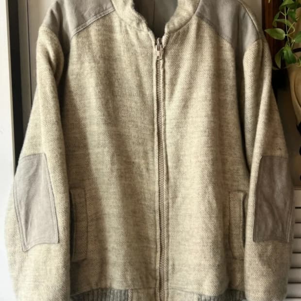 90s Made in Iceland 울 집업 자켓