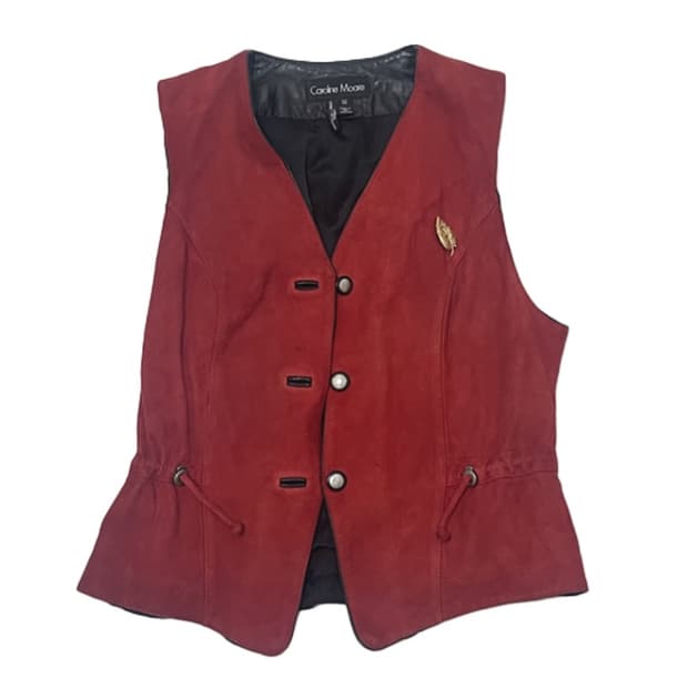 빈티지 스웨이드 조끼