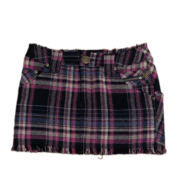 로우라이즈 핫핑크 미니스커트