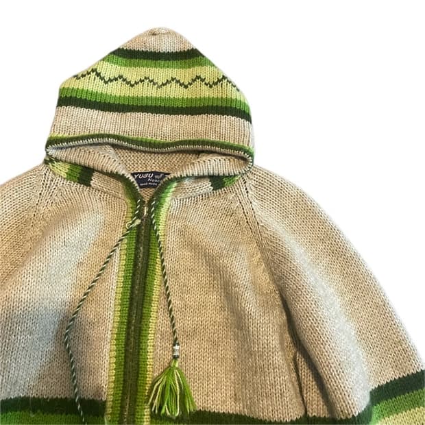 Vintage handmade 나트 가디건