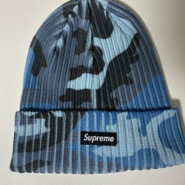 (정품)26SS 슈프림 블루 카모 비니