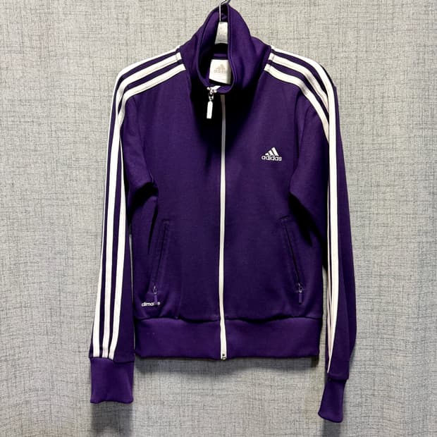 아디다스 삼선 트랙탑 퍼플 클라이마라이트 져지 
