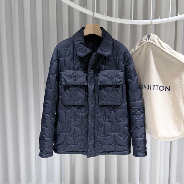 (A+/50) / 루이비통 모노그램 라이트 패디드 블루종 퀄팅 패딩 자켓