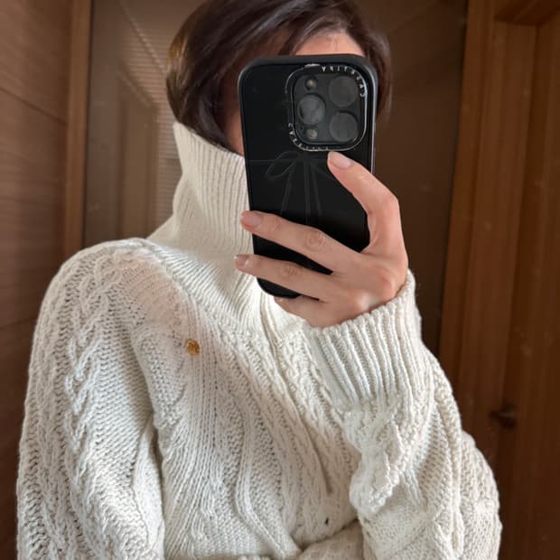 렉토 여름용 하프집업니트