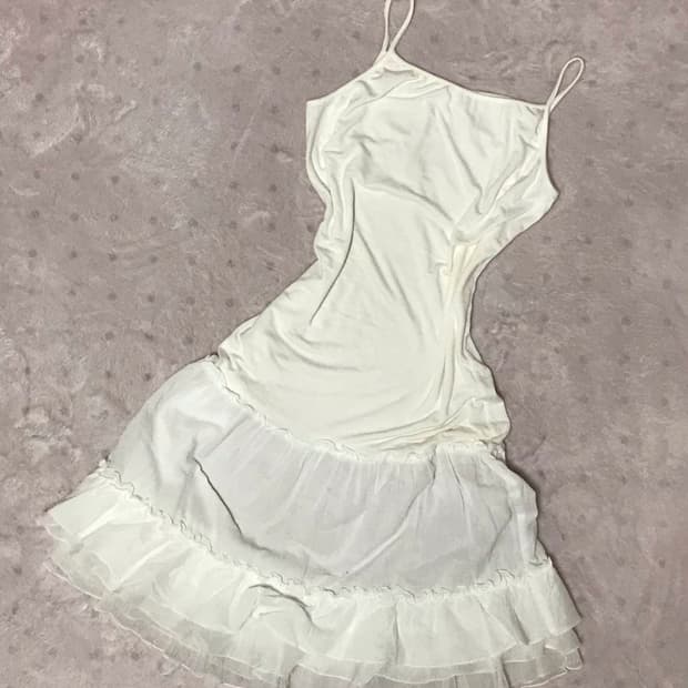 캉캉 레이스 원피스 나시