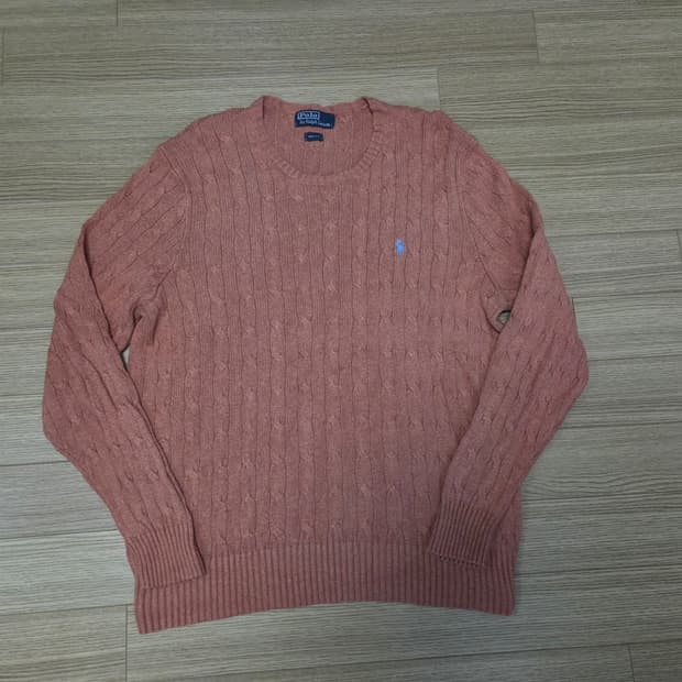 폴로 랄프로렌 포니 케이블 크루넥 실크 니트