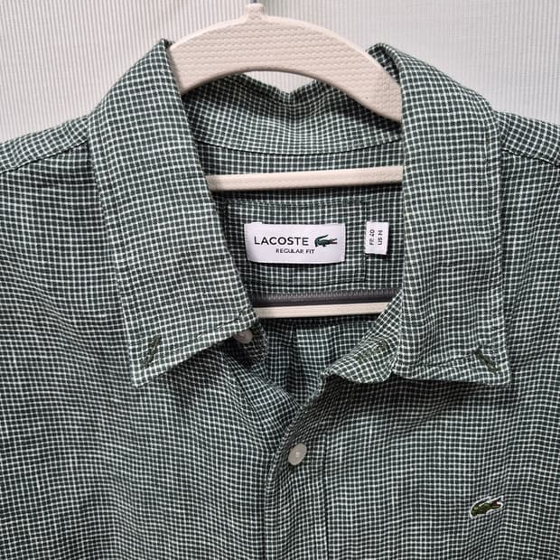 라코스테 마 셔츠 체크 남방 남성 100~105