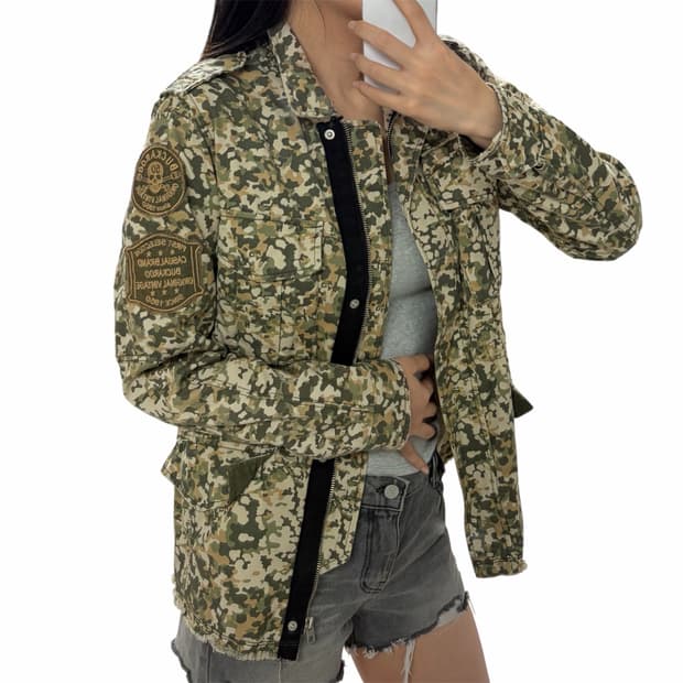 Vintage Camo Patch Field Jacket