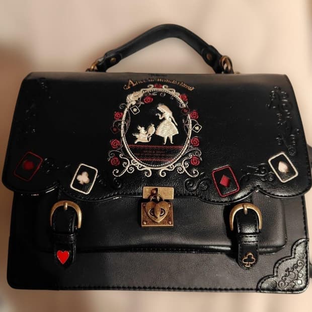axes femme 액시즈팜 앨리스 고전 가방 디즈니 빈티지 백팩 고딕