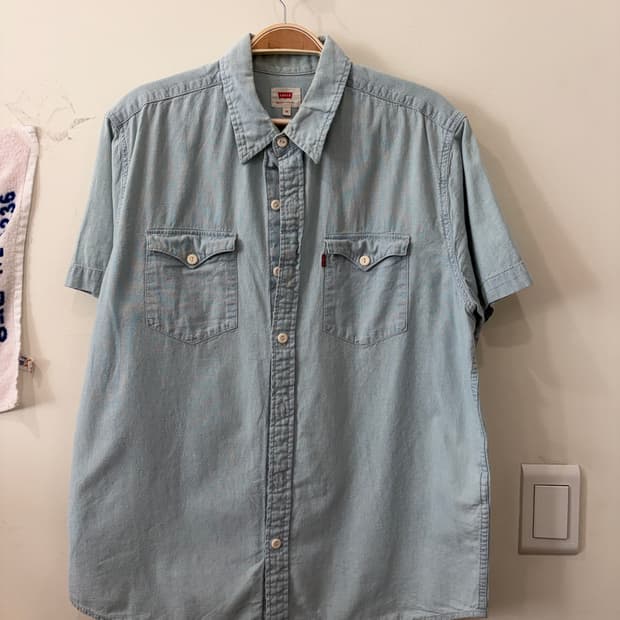 667. 리바이스 데님 반팔셔츠 청셔츠