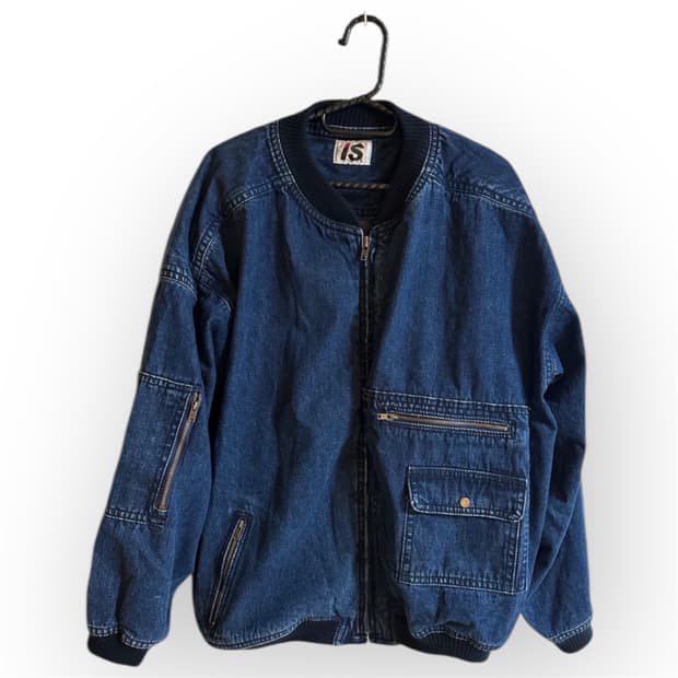 IS ISSEY MIYAKE Design Denim Bomber Jack