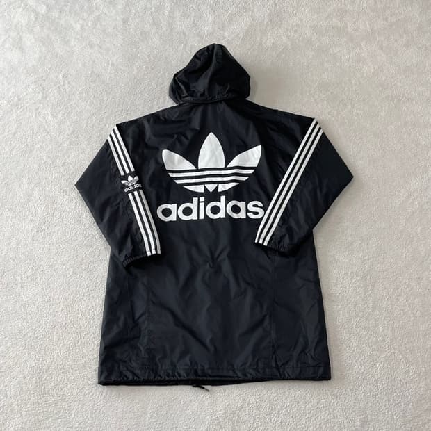 L 아디다스 백로고 롱 윈드 바람막이 락업 자켓 100 