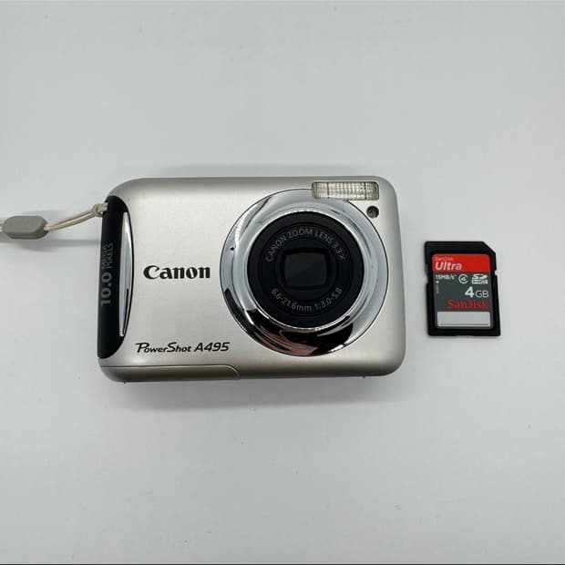캐논 PowerShot A495 디지털 카메라 빈티지 디카