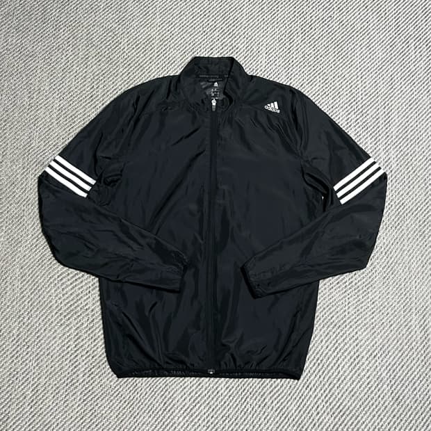 [M] adidas 아디다스 러닝 블랙 윈드브레이커 집업 자켓