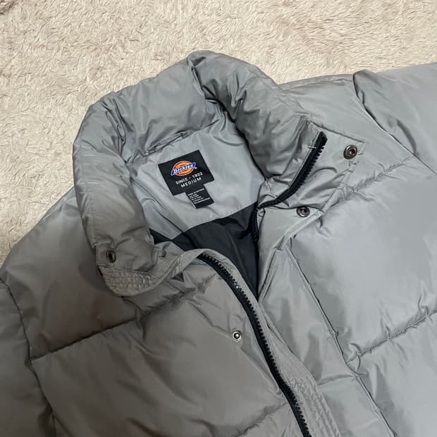 디키즈 그레이 숏패딩 95