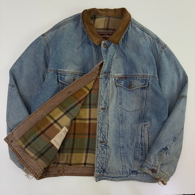 Marlboro   말보루 클래식 90,s 블랭킷 데님 자켓