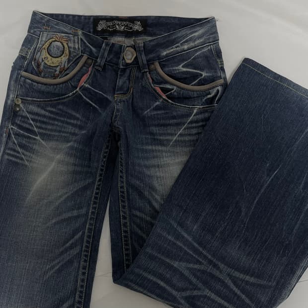 Red Pepper 레드페퍼 로우라이즈 부츠컷 데님 팬츠