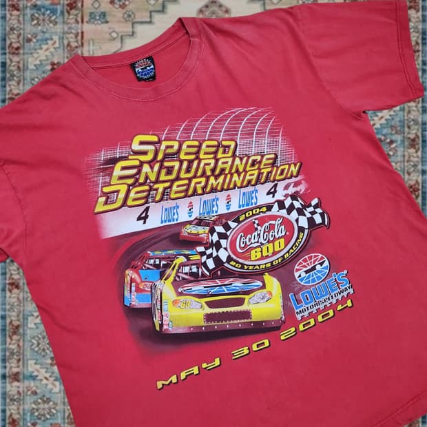 2004 코카콜라 600 NASCAR 레이싱 티셔츠 2XL