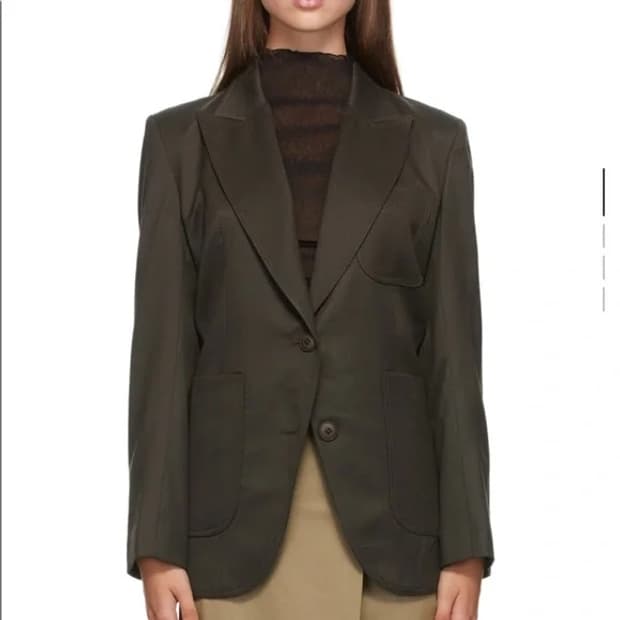 로우클래식 블레이저 슬림 자켓 다크브라운