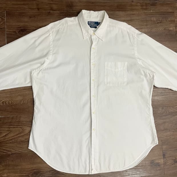 폴로 랄프로렌 화이트 앤드류 클래식핏 셔츠