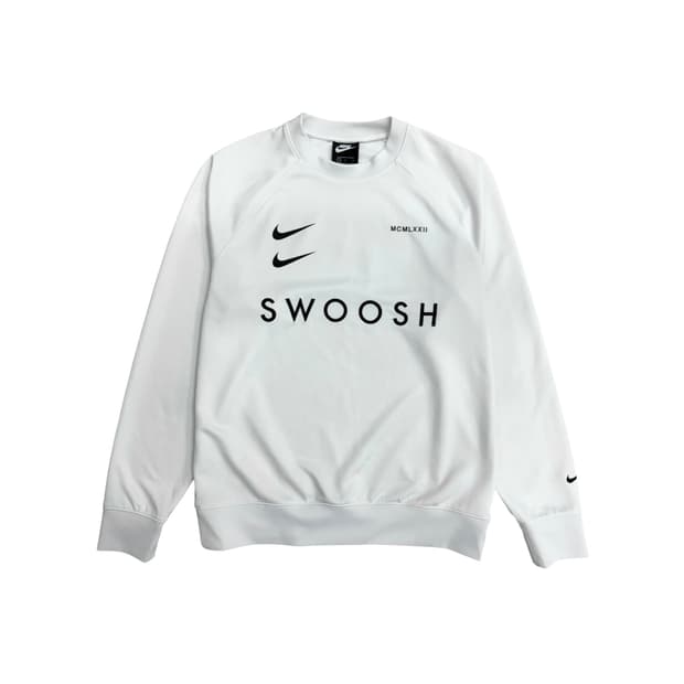 나이키 NSW 더블 스우시 빅스우시 화이트 폴리 맨투맨 100 L