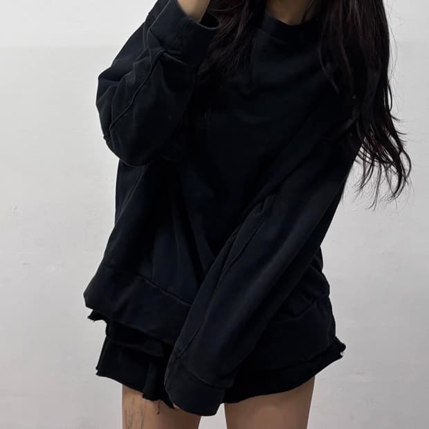 Y-3 와이쓰리 요지야마모토 블랙 스웻 셔츠 맨투맨(M)