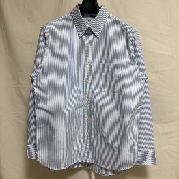 유니클로 옥스포드 스트라이프 셔츠 / 소라, L