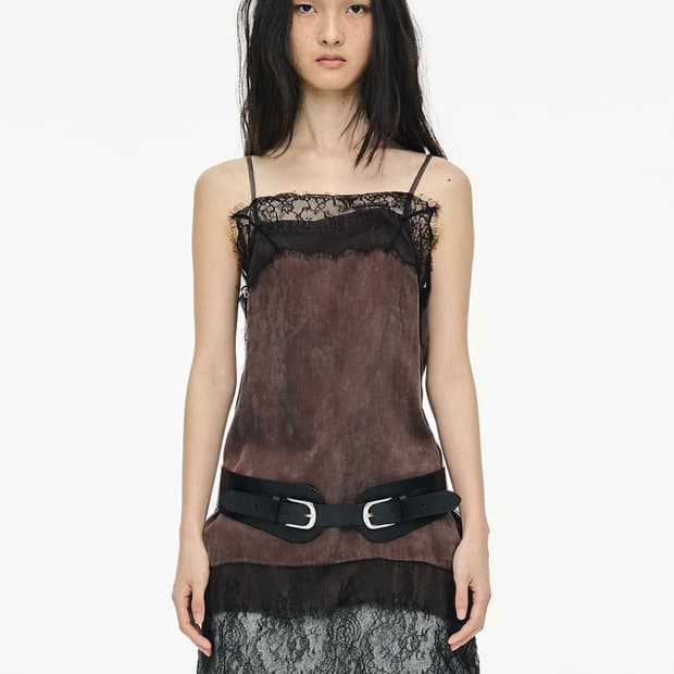 세릭 Lace Slip Dress / Brown