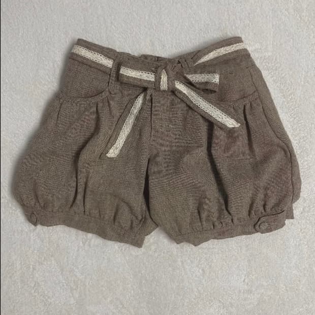 벌룬핏 리본 반바지