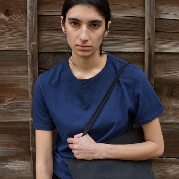 3]mudule 프렌치 티셔츠 블루