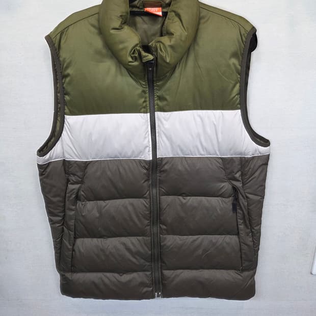 나이키 올드스쿨 배색 패딩조끼 m