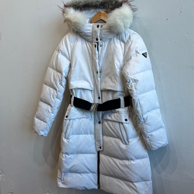 캘러웨이 폭스퍼 구스다운 벨티드 롱패딩 우먼즈 90