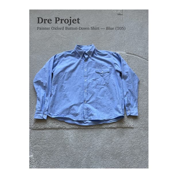 드레 프로젝트 페인터 옥스포드 버튼다운 셔츠 (105)