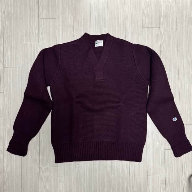 챔피온 로체스터 니트 버건디 XL