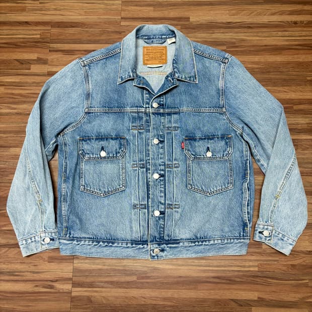 리바이스 2세대 타입2 type 포켓 트럭커 데님 지쟌 지잔 워싱 자켓