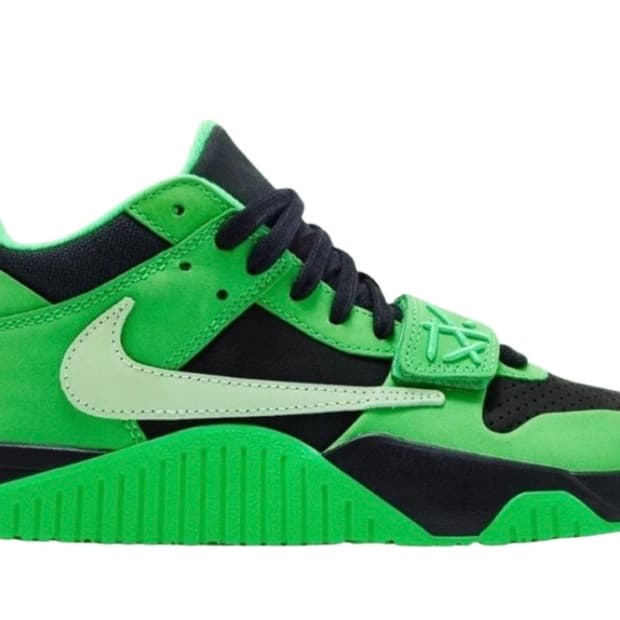 조던 x 트래비스 스캇 점프맨 잭 TR 그린 스파크 베이퍼 그린