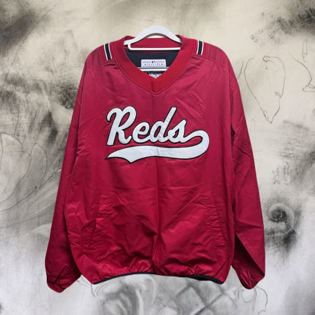 MLB 마제스틱 신시네티 레즈 야구 레드 웜업