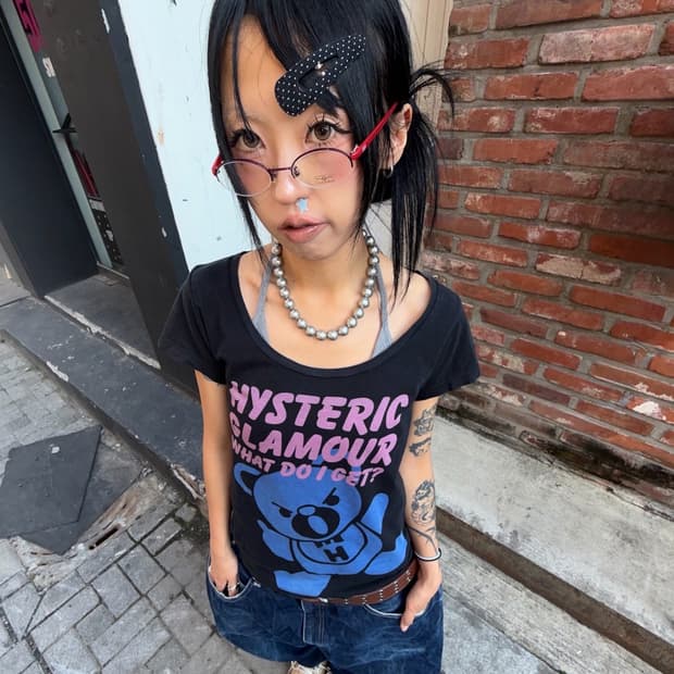 Hysteric Glamour Fxxk Bear T-shirt