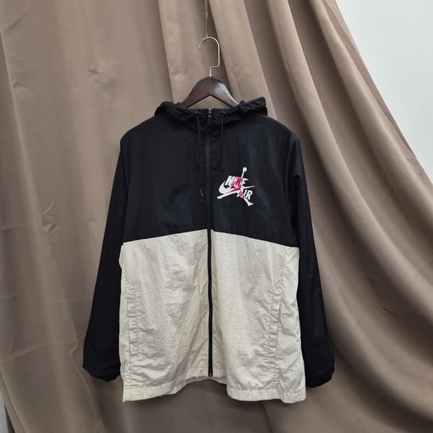 조던 점프맨 클래식 윈드 브레이커 후드 집업 L