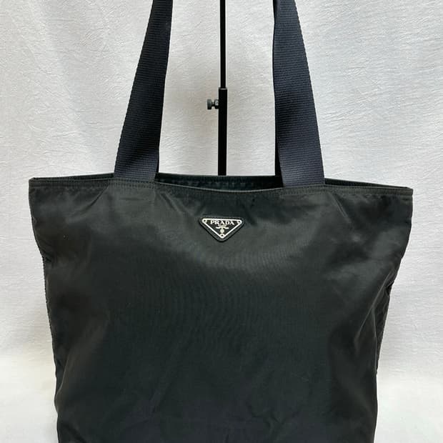 프라다 블랙 토트백 포코노 나일론 쇼퍼백