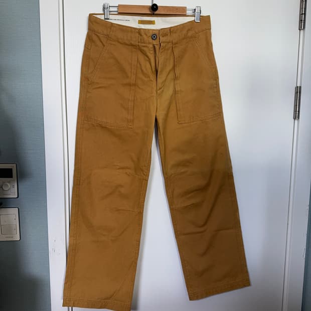 팀버랜드 더블니? 싱글니 캔버스 33/32 바지