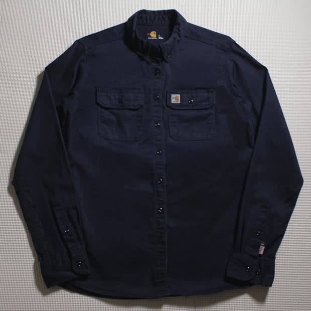 Carhartt 칼하트 네이비 난연 워크 셔츠 
