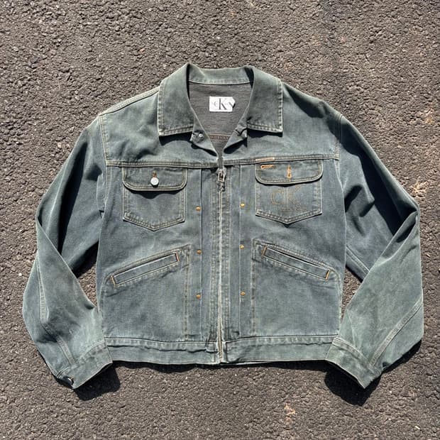 올드 ck 데님 자켓