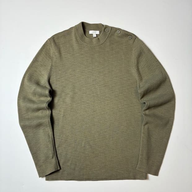 코스 COS 미니멀 숄더 버튼 코튼 니트 PN8248