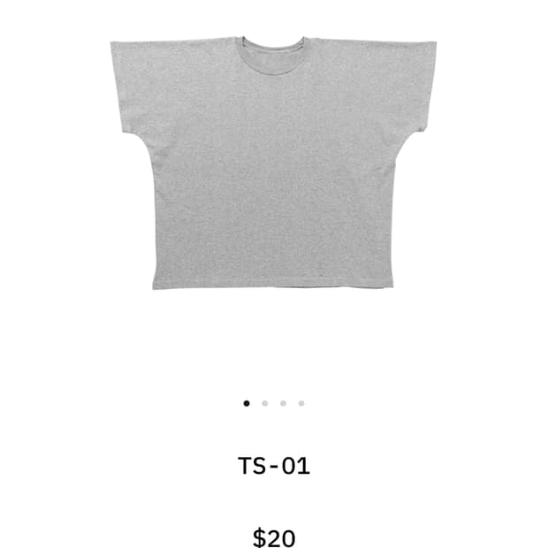 YEEZY TS-01 그레이 티셔츠 1