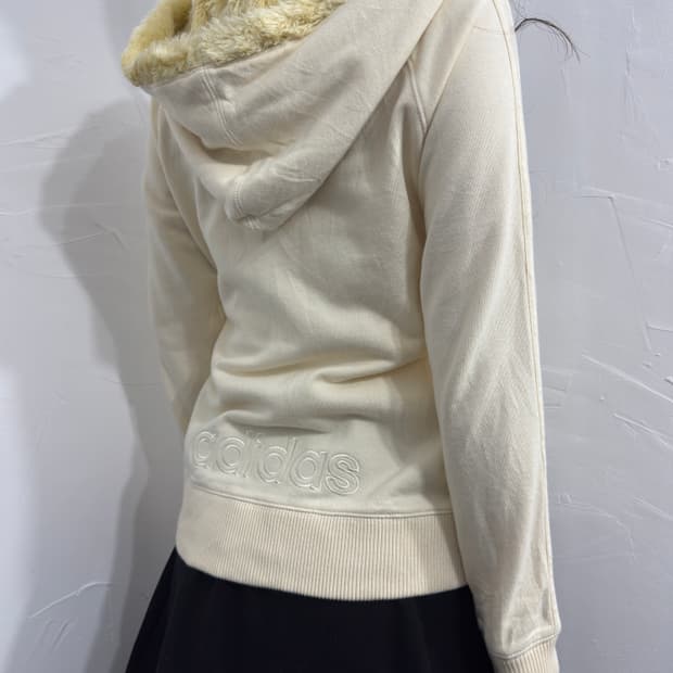 adidas fur hood zipup