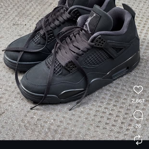[290] 나이키 에어 조던 4 레트로 블랙캣