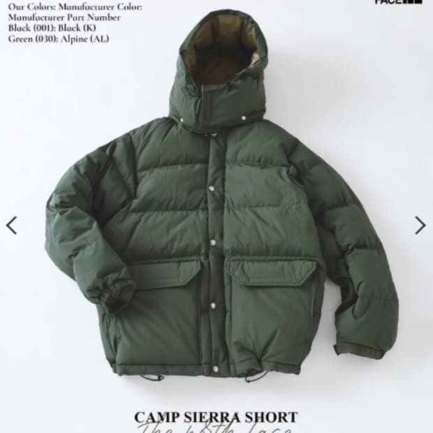 노스페이스 재팬 시에라 패딩 다운 알파인