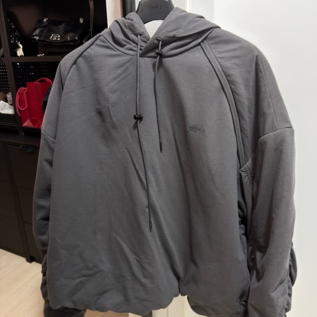 준지 24fw 퍼커링 후디드 아노락 그레이 L jc4x41p543